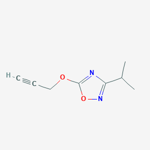 3-Propan-2-yl-5-prop-2-ynoxy-1,2,4-oxadiazole