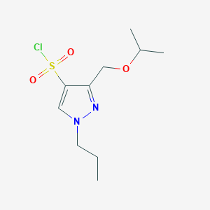 3-(isopropoxymethyl)-1-propyl-1H-pyrazole-4-sulfonyl chloride