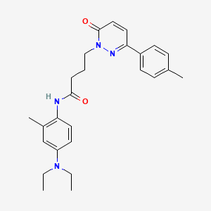 N-(4-(diethylamino)-2-methylphenyl)-4-(6-oxo-3-(p-tolyl)pyridazin-1(6H)-yl)butanamide