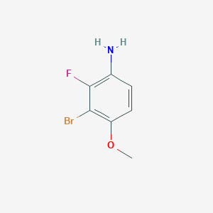 molecular formula C7H7BrFNO B2788009 3-Bromo-2-fluoro-4-methoxyaniline CAS No. 1272719-19-3; 1824171-83-6