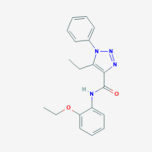 molecular formula C19H20N4O2 B278801 N-(2-ethoxyphenyl)-5-ethyl-1-phenyl-1H-1,2,3-triazole-4-carboxamide 