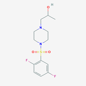 1-(4-((2,5-Difluorophenyl)sulfonyl)piperazin-1-yl)propan-2-ol