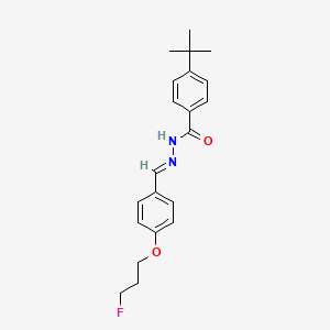 4-(tert-butyl)-N'-{(E)-[4-(3-fluoropropoxy)phenyl]methylidene}benzenecarbohydrazide