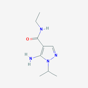molecular formula C9H16N4O B2788023 5-Amino-N-ethyl-1-isopropyl-1H-pyrazole-4-carboxamide CAS No. 1876287-16-9