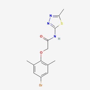 molecular formula C13H14BrN3O2S B2788024 2-(4-bromo-2,6-dimethylphenoxy)-N-(5-methyl-1,3,4-thiadiazol-2-yl)acetamide CAS No. 455887-94-2