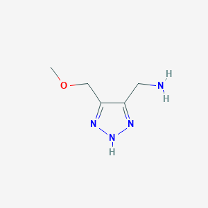 [5-(methoxymethyl)-1H-1,2,3-triazol-4-yl]methanamine