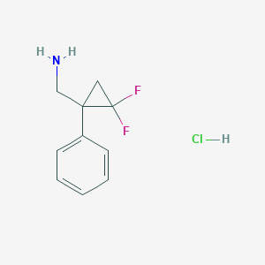 (2,2-Difluoro-1-phenylcyclopropyl)methanamine hydrochloride