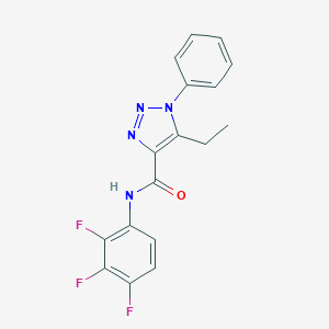 5-ethyl-1-phenyl-N-(2,3,4-trifluorophenyl)-1H-1,2,3-triazole-4-carboxamide