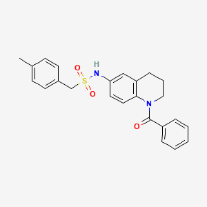 N-(1-benzoyl-1,2,3,4-tetrahydroquinolin-6-yl)-1-(p-tolyl)methanesulfonamide