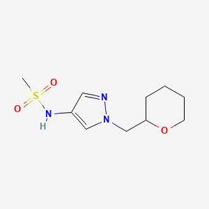 N-(1-((tetrahydro-2H-pyran-2-yl)methyl)-1H-pyrazol-4-yl)methanesulfonamide