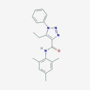 molecular formula C20H22N4O B278806 5-ethyl-N-mesityl-1-phenyl-1H-1,2,3-triazole-4-carboxamide 