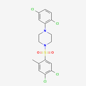 1-(4,5-Dichloro-2-methylbenzenesulfonyl)-4-(2,5-dichlorophenyl)piperazine
