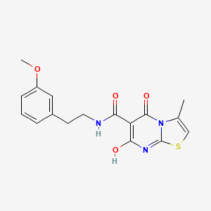 7-hydroxy-N-(3-methoxyphenethyl)-3-methyl-5-oxo-5H-thiazolo[3,2-a]pyrimidine-6-carboxamide