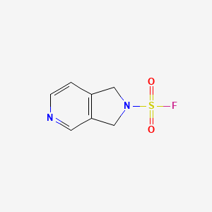 molecular formula C7H7FN2O2S B2788066 1,3-Dihydropyrrolo[3,4-c]pyridine-2-sulfonyl fluoride CAS No. 2411261-80-6