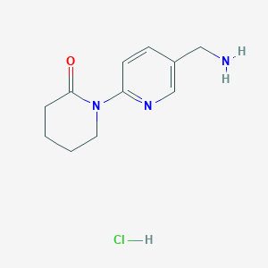 1-[5-(Aminomethyl)pyridin-2-yl]piperidin-2-one hydrochloride