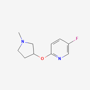 5-Fluoro-2-[(1-methylpyrrolidin-3-yl)oxy]pyridine