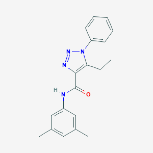 molecular formula C19H20N4O B278808 N-(3,5-dimethylphenyl)-5-ethyl-1-phenyl-1H-1,2,3-triazole-4-carboxamide 