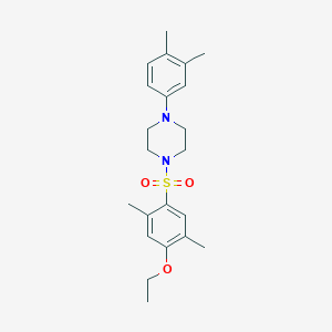 molecular formula C22H30N2O3S B2788085 1-(3,4-Dimethylphenyl)-4-(4-ethoxy-2,5-dimethylbenzenesulfonyl)piperazine CAS No. 865611-77-4