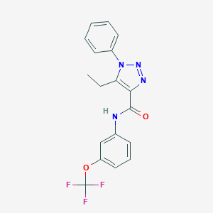 5-ethyl-1-phenyl-N-[3-(trifluoromethoxy)phenyl]-1H-1,2,3-triazole-4-carboxamide