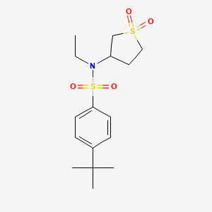 4-tert-butyl-N-(1,1-dioxo-1lambda6-thiolan-3-yl)-N-ethylbenzene-1-sulfonamide