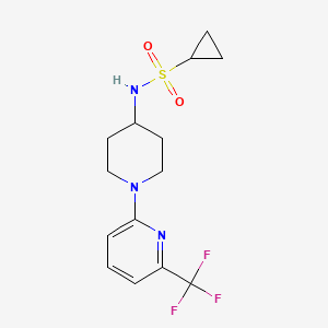 N-{1-[6-(trifluoromethyl)pyridin-2-yl]piperidin-4-yl}cyclopropanesulfonamide