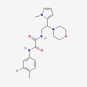 N1-(3-fluoro-4-methylphenyl)-N2-(2-(1-methyl-1H-pyrrol-2-yl)-2-morpholinoethyl)oxalamide