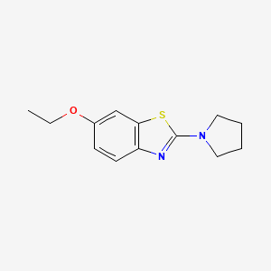 molecular formula C13H16N2OS B2788099 6-Ethoxy-2-(pyrrolidin-1-yl)benzo[d]thiazole CAS No. 855465-18-8