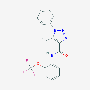 5-ethyl-1-phenyl-N-[2-(trifluoromethoxy)phenyl]-1H-1,2,3-triazole-4-carboxamide