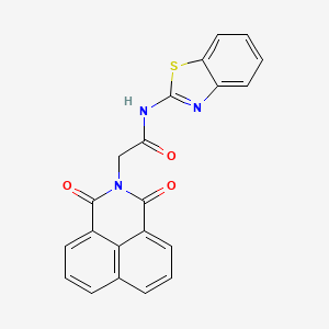 molecular formula C21H13N3O3S B2788106 N-(benzo[d]thiazol-2-yl)-2-(1,3-dioxo-1H-benzo[de]isoquinolin-2(3H)-yl)acetamide CAS No. 609792-06-5