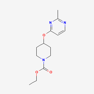 molecular formula C13H19N3O3 B2788110 Ethyl 4-((2-methylpyrimidin-4-yl)oxy)piperidine-1-carboxylate CAS No. 2097917-82-1