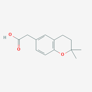 molecular formula C13H16O3 B2788115 (2,2-dimethyl-3,4-dihydro-2H-chromen-6-yl)acetic acid CAS No. 109978-87-2