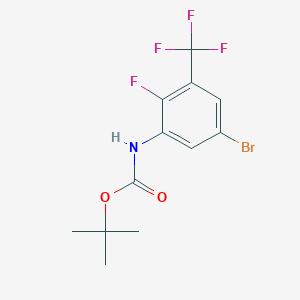 Tert-butyl N-[5-bromo-2-fluoro-3-(trifluoromethyl)phenyl]carbamate