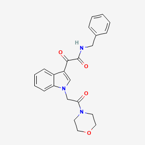 N-benzyl-2-(1-(2-morpholino-2-oxoethyl)-1H-indol-3-yl)-2-oxoacetamide