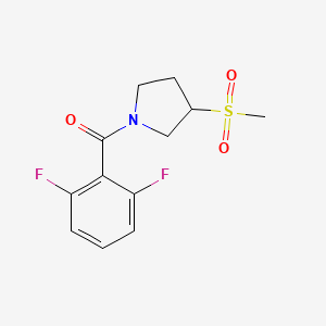(2,6-Difluorophenyl)(3-(methylsulfonyl)pyrrolidin-1-yl)methanone