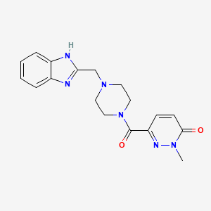 6-(4-((1H-benzo[d]imidazol-2-yl)methyl)piperazine-1-carbonyl)-2-methylpyridazin-3(2H)-one