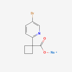 molecular formula C10H9BrNNaO2 B2788157 1-(5-Bromopyridin-2-YL)cyclobutanecarboxylic acid sodium salt CAS No. 2007908-99-6