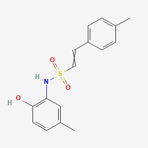 N-(2-hydroxy-5-methylphenyl)-2-(4-methylphenyl)ethene-1-sulfonamide