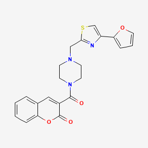 3-(4-((4-(furan-2-yl)thiazol-2-yl)methyl)piperazine-1-carbonyl)-2H-chromen-2-one