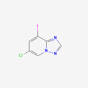 molecular formula C6H3ClIN3 B2788173 6-Chloro-8-iodo-[1,2,4]triazolo[1,5-a]pyridine CAS No. 1415314-22-5