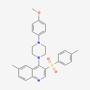 4-(4-(4-Methoxyphenyl)piperazin-1-yl)-6-methyl-3-tosylquinoline