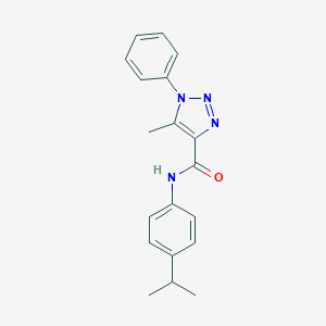 molecular formula C19H20N4O B278818 N-(4-isopropylphenyl)-5-methyl-1-phenyl-1H-1,2,3-triazole-4-carboxamide 