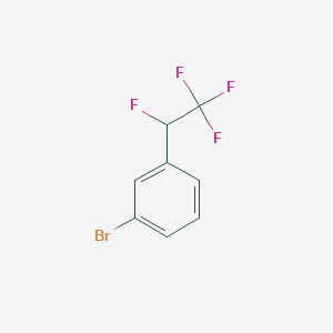 molecular formula C8H5BrF4 B2788181 1-Bromo-3-(1,2,2,2-tetrafluoroethyl)benzene CAS No. 612844-86-7