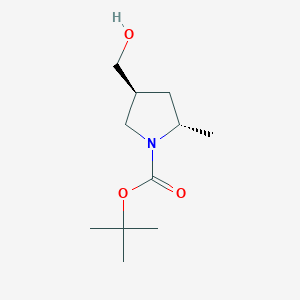 tert-butyl (2S,4S)-4-(hydroxymethyl)-2-methylpyrrolidine-1-carboxylate