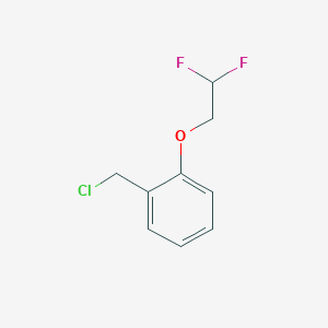 molecular formula C9H9ClF2O B2788186 1-(Chloromethyl)-2-(2,2-difluoroethoxy)benzene CAS No. 1178363-01-3