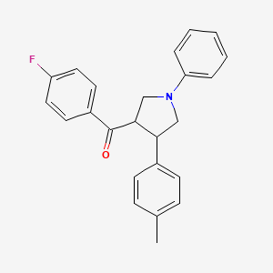 molecular formula C24H22FNO B2788192 (4-fluorophenyl)[4-(4-methylphenyl)-1-phenyltetrahydro-1H-pyrrol-3-yl]methanone CAS No. 551921-55-2