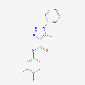molecular formula C16H12F2N4O B278820 N-(3,4-difluorophenyl)-5-methyl-1-phenyl-1H-1,2,3-triazole-4-carboxamide 