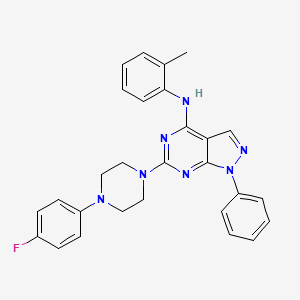 6-[4-(4-fluorophenyl)piperazin-1-yl]-N-(2-methylphenyl)-1-phenyl-1H-pyrazolo[3,4-d]pyrimidin-4-amine