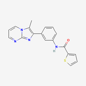 N-(3-(3-methylimidazo[1,2-a]pyrimidin-2-yl)phenyl)thiophene-2-carboxamide