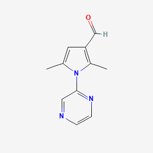2,5-dimethyl-1-(2-pyrazinyl)-1H-pyrrole-3-carbaldehyde
