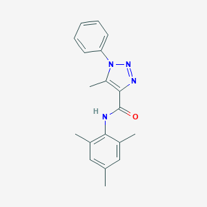 molecular formula C19H20N4O B278822 N-mesityl-5-methyl-1-phenyl-1H-1,2,3-triazole-4-carboxamide 